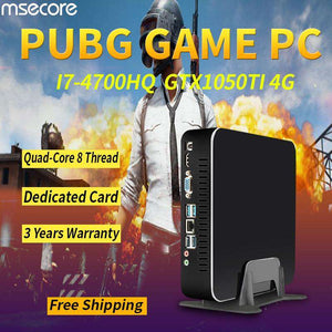 MSECORE I7 4700HQ GTX1050TI 4G Dedicat Gaming Mini PC Windows 10 intel Desktop Computer barebone Nettop linux WIFI bluetooth4.0