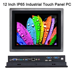 12 Inch IP65 Industrial Touch Panel PC,10 Points Capacitive TS,All in One Computer,Windows 7/10,Linux,Intel J1900,[HUNSN DA14W]