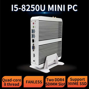 MSECORE i5 8250 NVME DDR4 game Mini PC Windows 10 Desktop Computer Nettop fanless pc linux barebone intel HTPC UHD620 HD WiFi