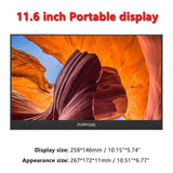 Multi-Function Convenient 17.3-inch IPS 178° HDMI High-Definition Portable Display 1080p Extended Monitoring Screen PS3/PS4/XBOX