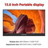 Multi-Function Convenient 17.3-inch IPS 178° HDMI High-Definition Portable Display 1080p Extended Monitoring Screen PS3/PS4/XBOX