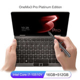 OneMix 2020 A Laptop Notebook 8.4 inch Intel Core i7-10510Y 16GB 512GB PCIE SSD FHD IPS Laptops ultrabook Pocket Computer