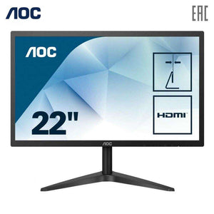 LCD Monitors AOC 22B1H PC peripherals computer game monitor FHD MVA 21.5" 1920х1080(FHD) TN  250cd m2  H170° V65°  1000:1  20M:1  16.7M  5ms  VGA  HDMI